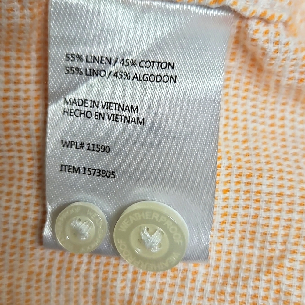 Weatherproof Vintage Washable Linen Buttondown Shirt - Picture 5 of 5